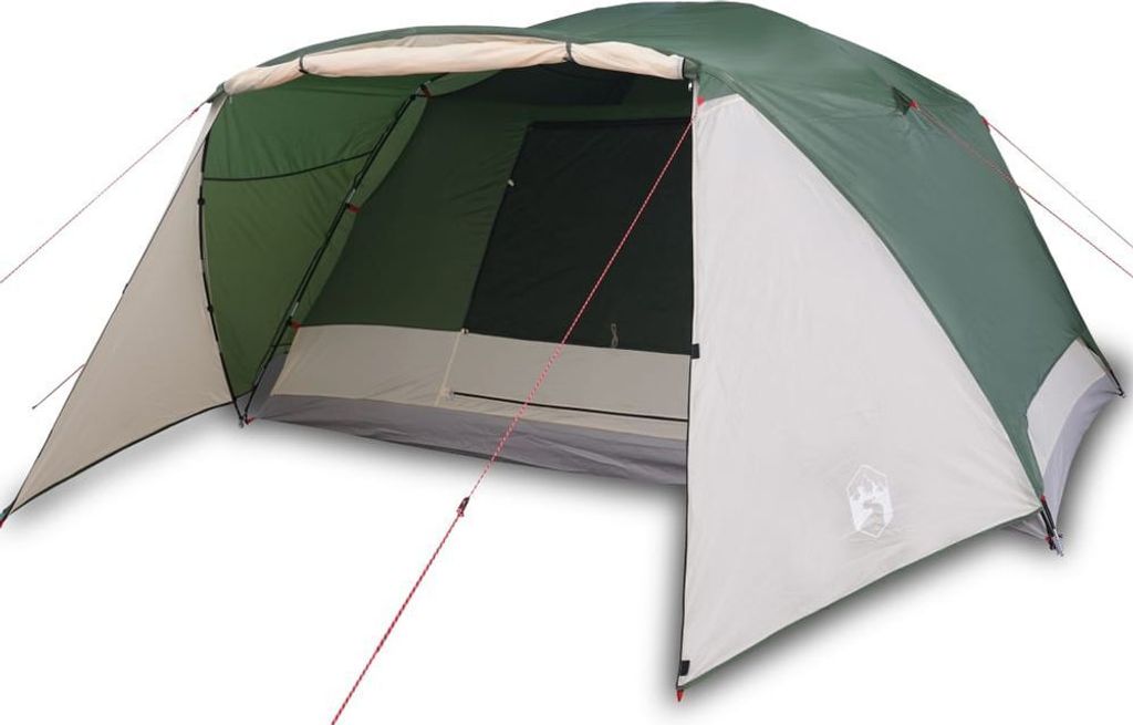 vidaXL Tente familiale 6 personnes Vert Imperméable Image du produit 