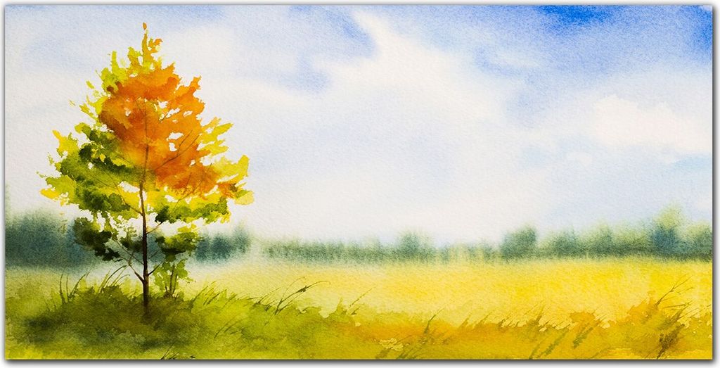 Coloray Küchenrückwand 120x60 Spritzschutz aus Glas - Baum Himmel