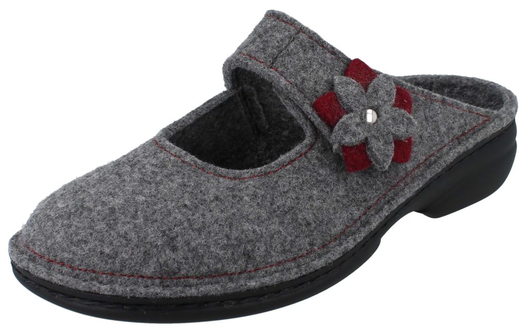 FINN COMFORT Arlberg Damen Hausschuhe grau Filz - Größe: 39 Produktbild 