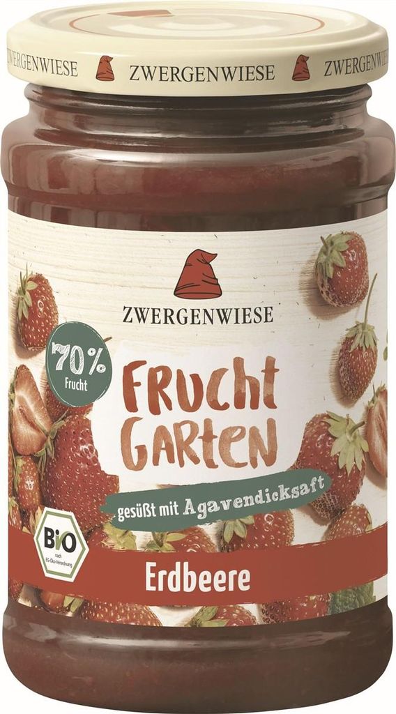 Zwergenwiese Erdbeere Marmelade 225g - Produktbild 