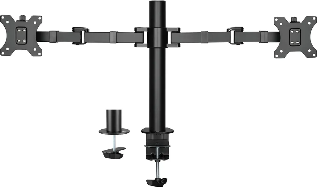 Bras articulé double écran 32 pouces max pour bureau ergonomique