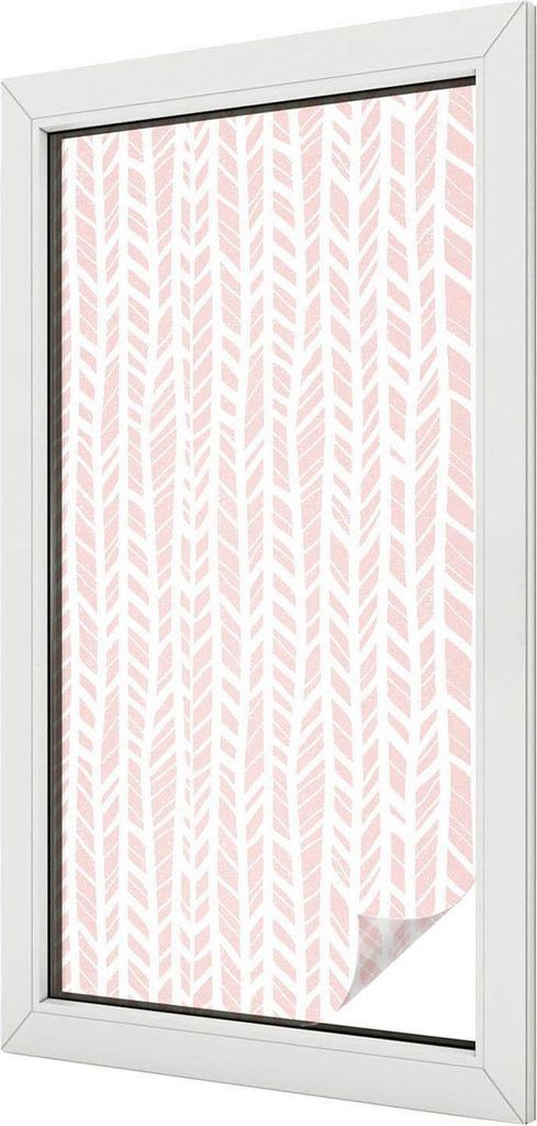 Buntglas Fensterfolie – 100x100 cm – Stained-Glass Design – blickdichte dekorative Sichtschutzfolie – selbstklebend, UV-Schutz – Pastellf...