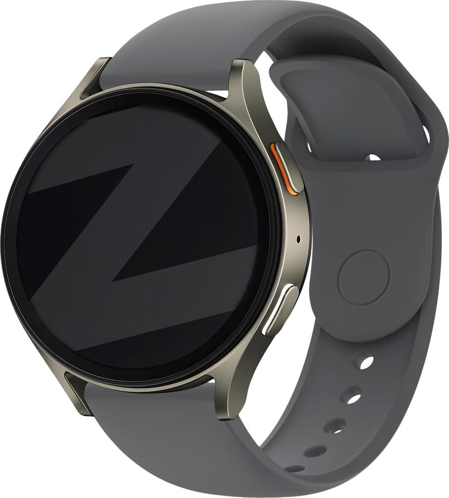 Bandz Universal 20mm Sportarmband „Easy Fit“ Grau – Atmungsaktives Ersatzband kompatibel mit Samsung Galaxy Watch, Huawei GT, Amazfit, Polar ...