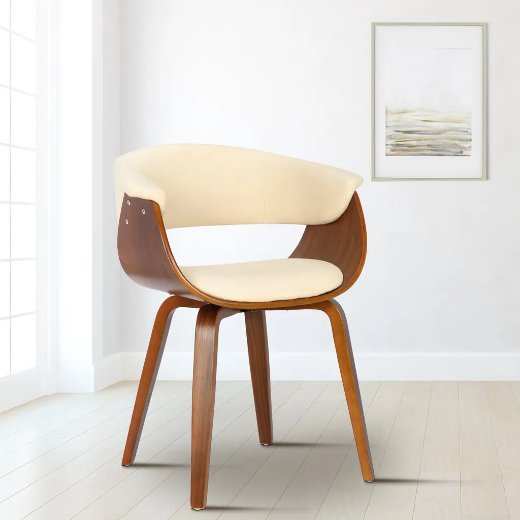 Chaise Bruce Crème : Solution Anti-Taches en Similicuir pour Salle à Manger - 7