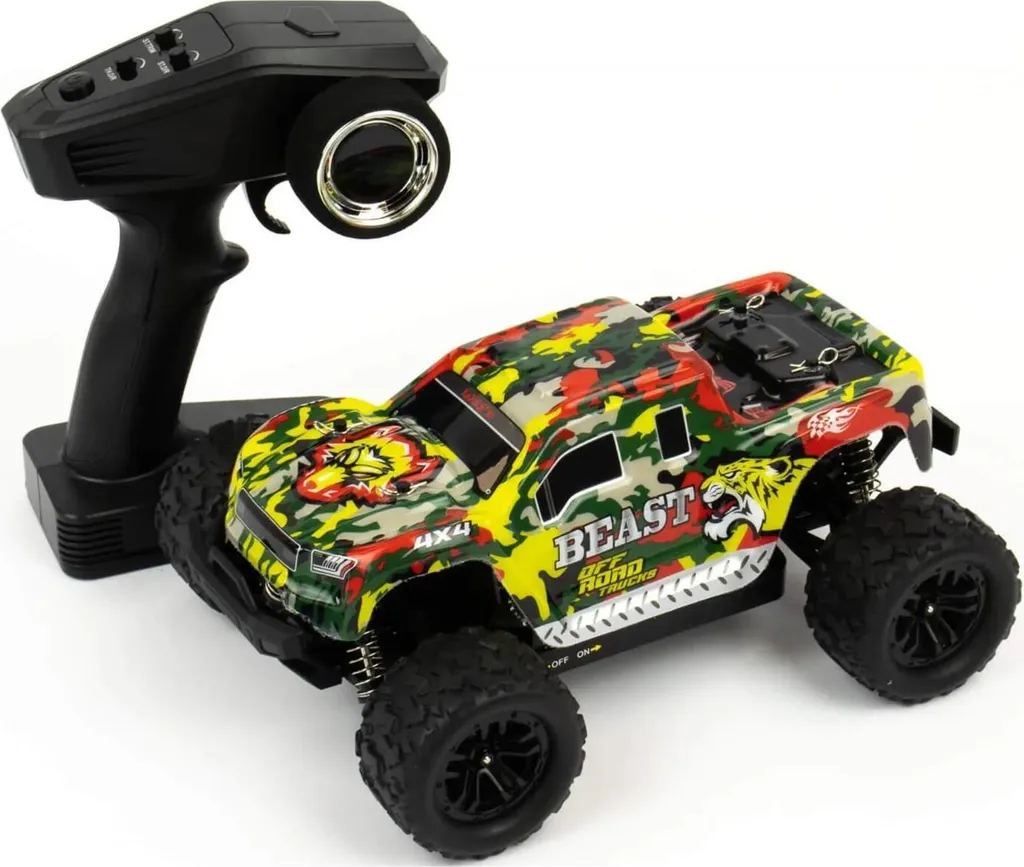 Voiture RC rapide 45 km/h antichoc 4x4 Blij'r Beast Red longue autonomie