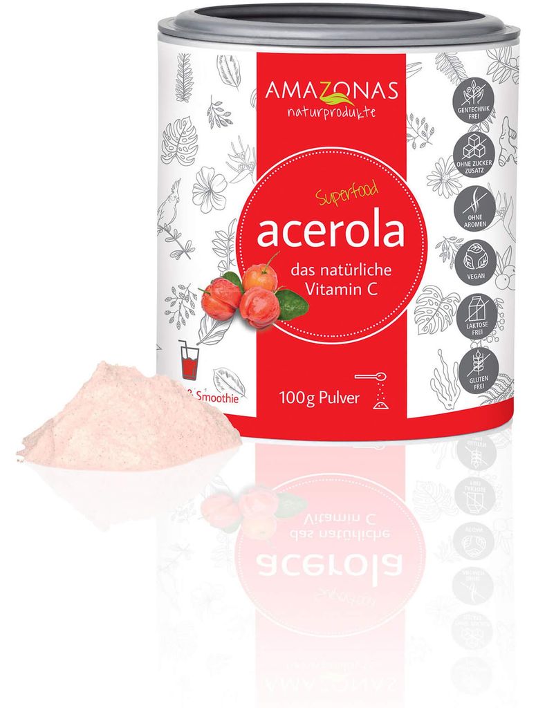 AMAZONAS Acerola Pulver, 100 g Pulver Produktbild 