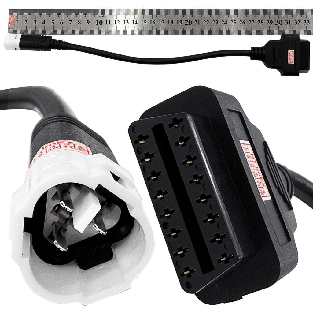 Motorcycle OBD2 Diagnostic Adapter kompatibel mit Yamaha Bike 3-Pin Connector