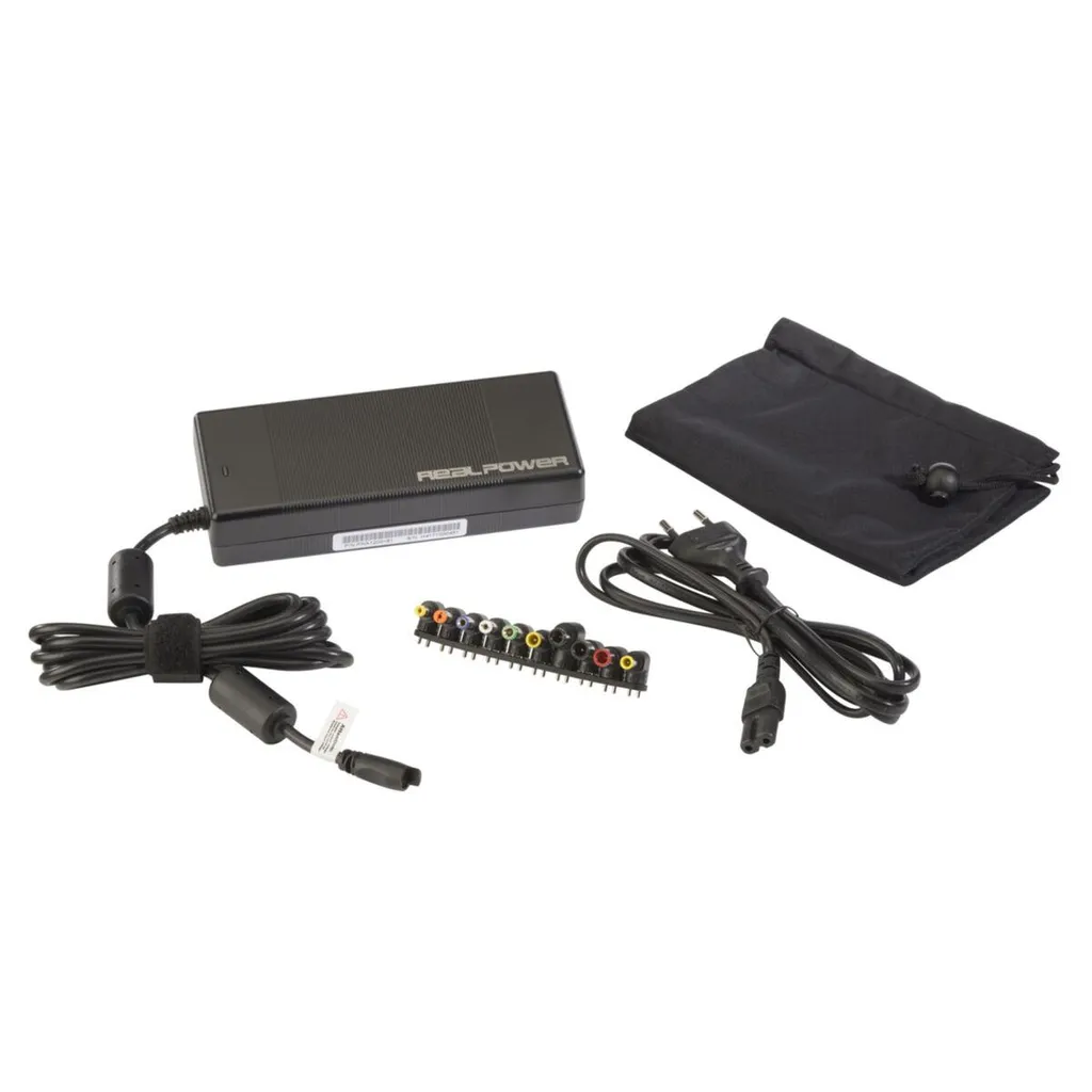 Bloc alimentation 19V RealPower 40W avec embouts de charge universels
