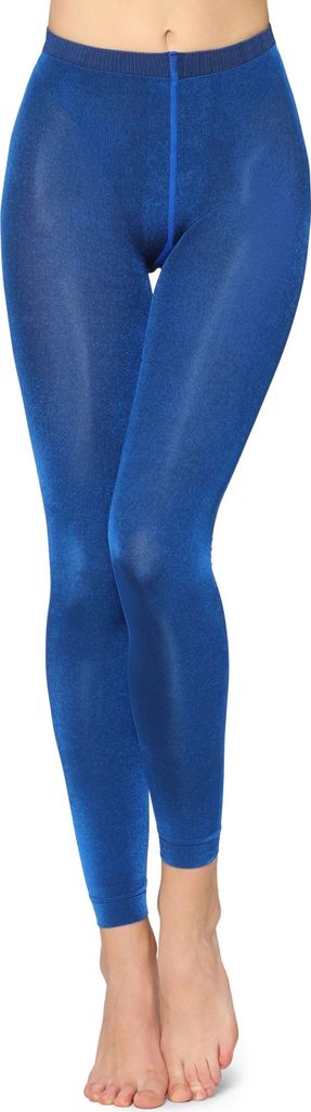 Merry Style Damen Lange Leggings 60 DEN MSFI029 (Kobalt, M)