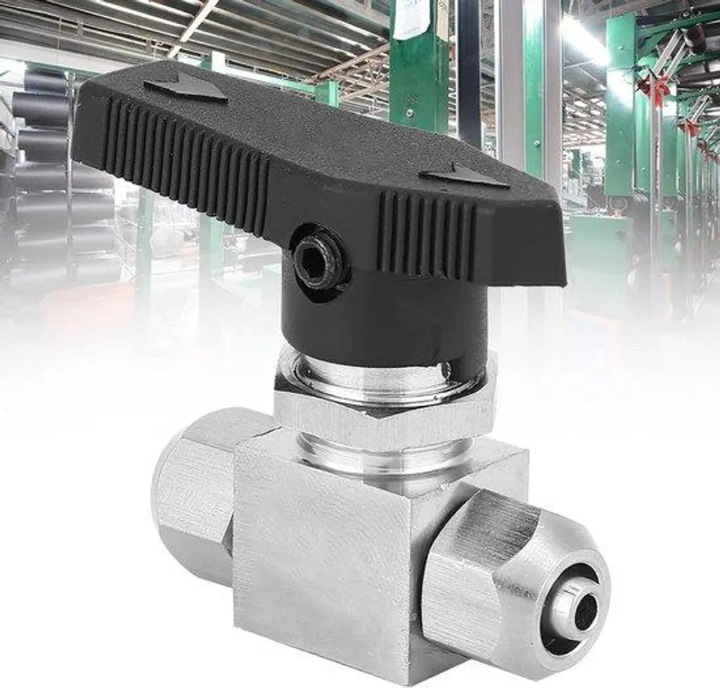 Mini vanne d'arrêt rotative en inox pour tube 6x4 mm - Qualité 304