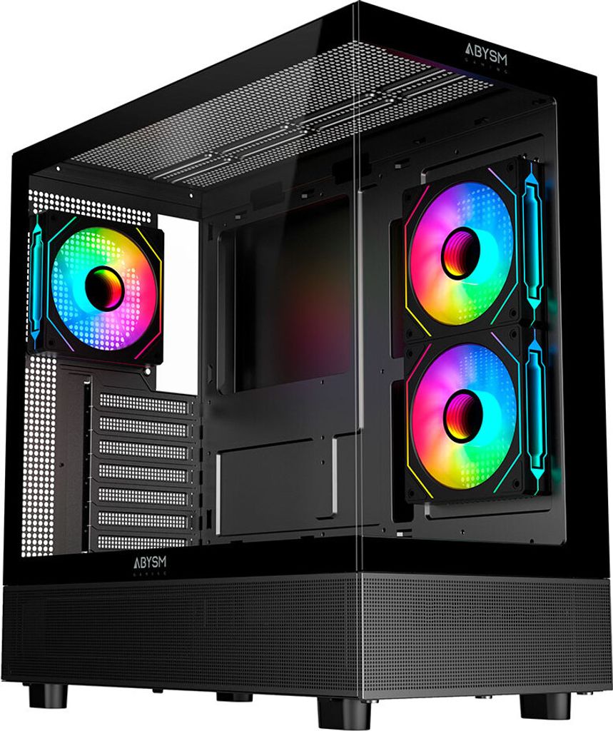 Abysm Danube Sava H400 Prime ARGB Cristal Templado USB-C 3.2 Negra