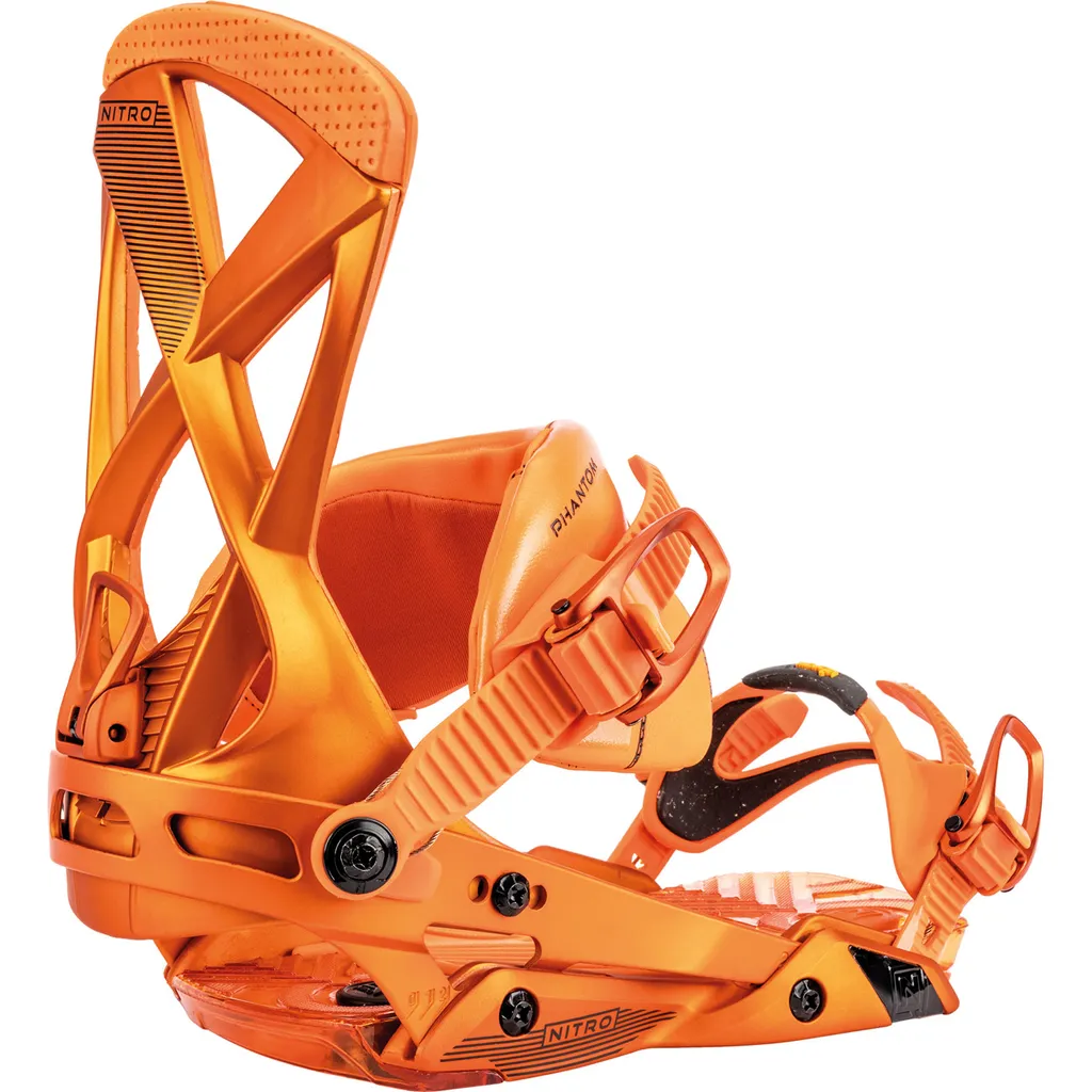 Fixations snowboard Nitro Phantom orange L pour homme performantes