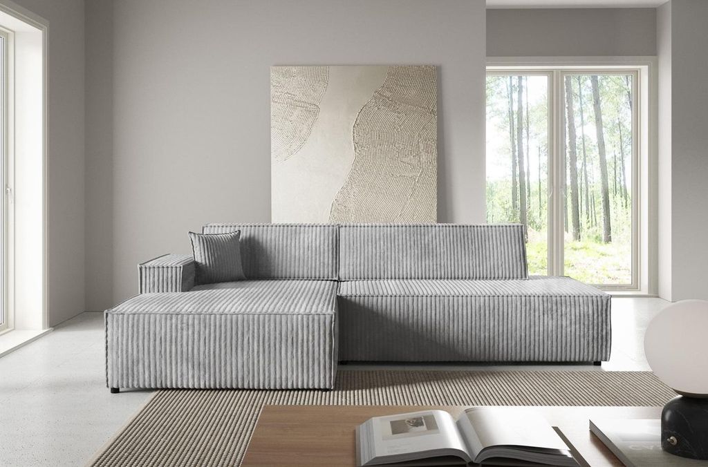 Ecksofa mit Stauraum WINDSOR 1 - Esche, linke Ecke