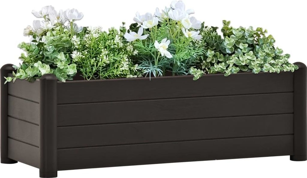 Maison Exclusive - Garten-Hochbeet PP Anthrazit 100x43x35 cm