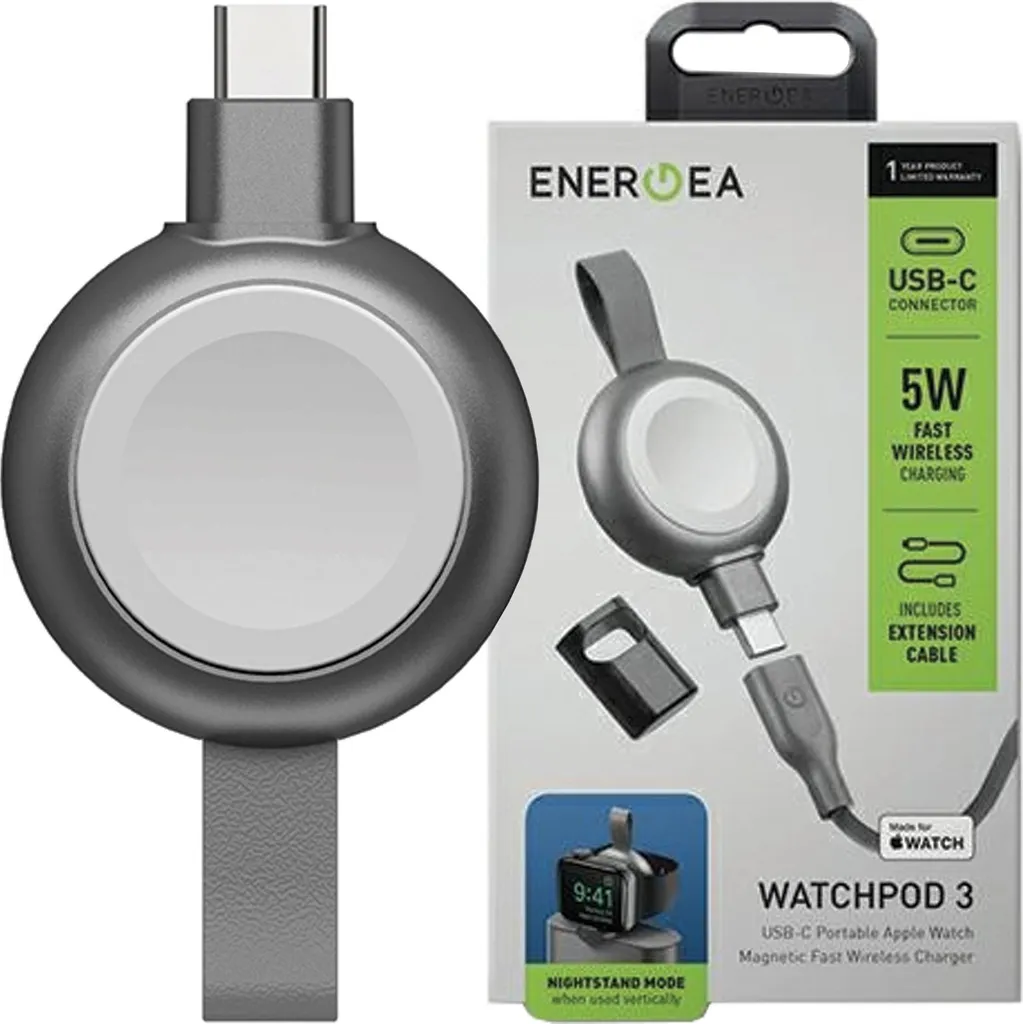 Miglior Caricatore Viaggio Apple Watch: Energea Watchpod 3 USB-C 5W