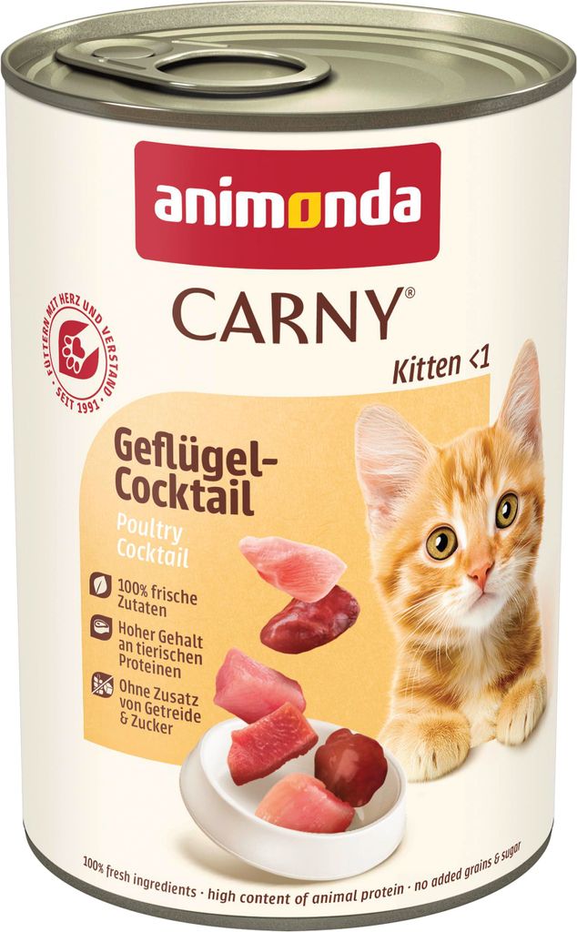 animonda Carny Kitten Geflügel-Cocktail, 12 x 400 g, ohne Produktbild 