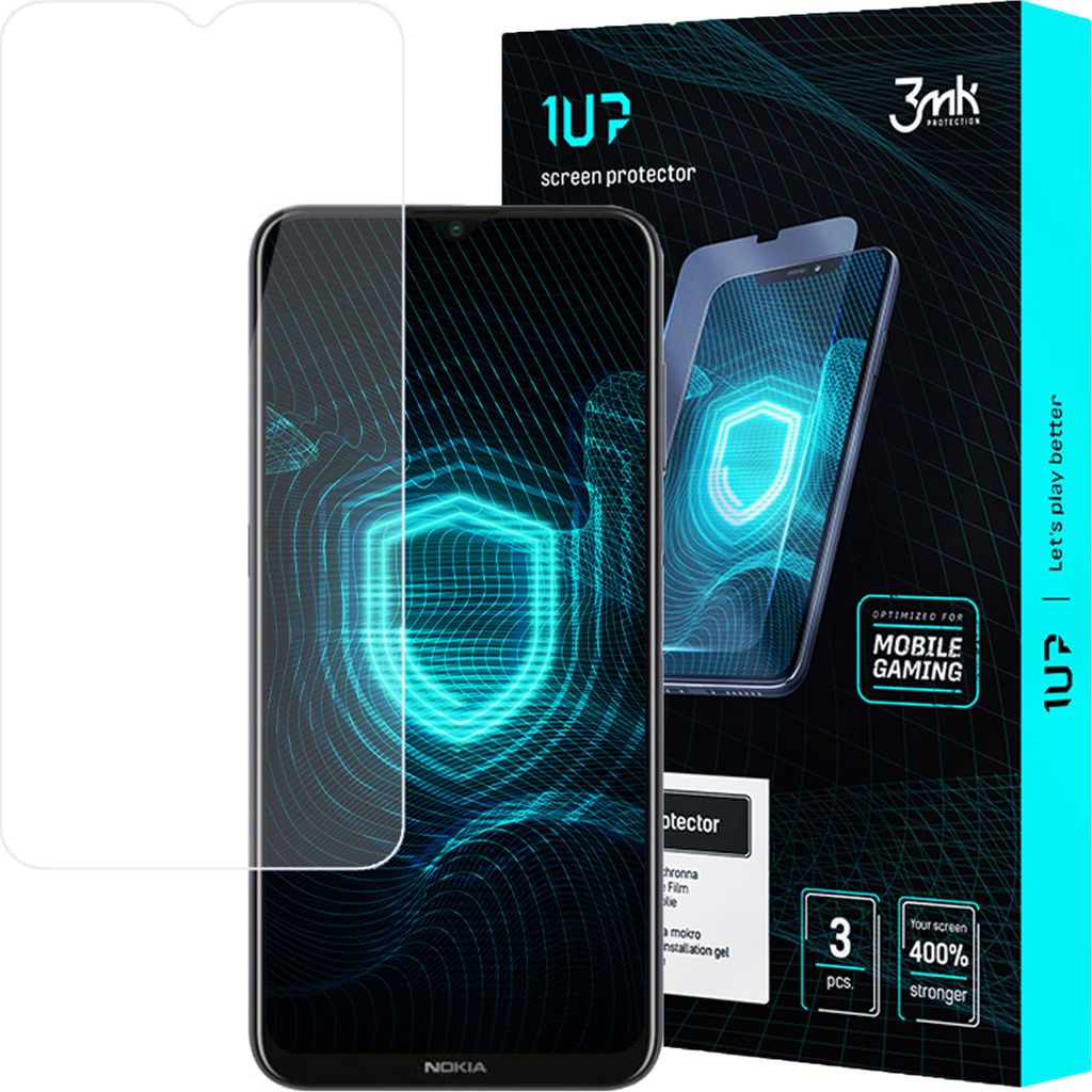 3mk Display Schutzfolie 1UP für Nokia G20 transparent Gaming (3 Stück)