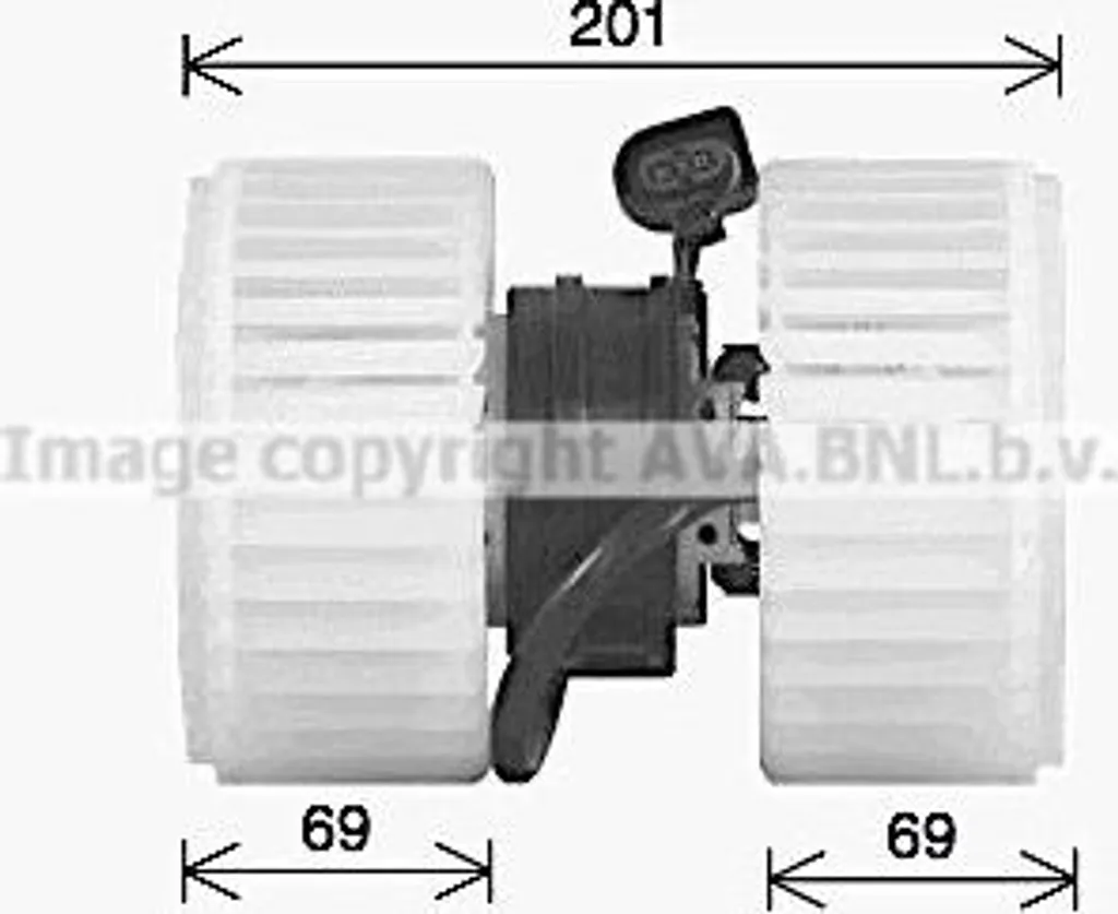 AVA AI8443 Moteur de Ventilateur de Chauffage 4E0959101 pour Audi A8 4E