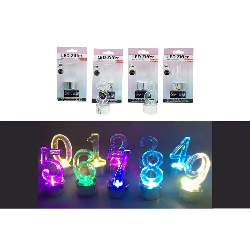 Lampe Décorative Lettre et Chiffre LED Accessoire Maison à Poser