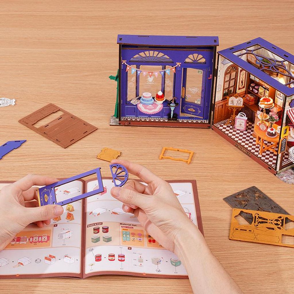 puzzle 3D, maison miniature avec salon de thé, Rolife, 304 Image du produit 