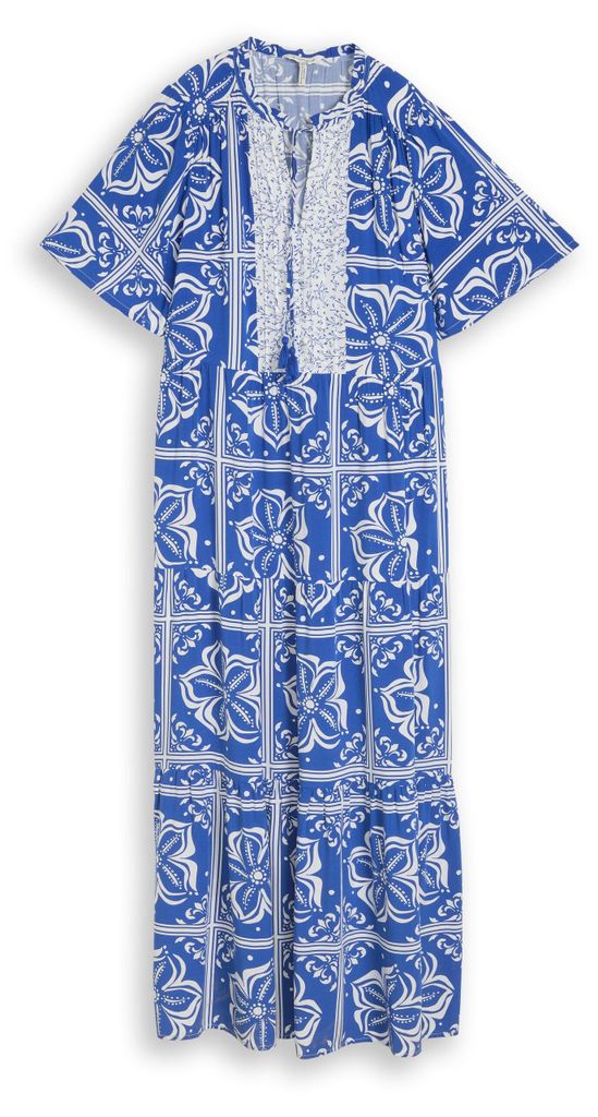 Loose Fit Maxi-Kleid mit Muster