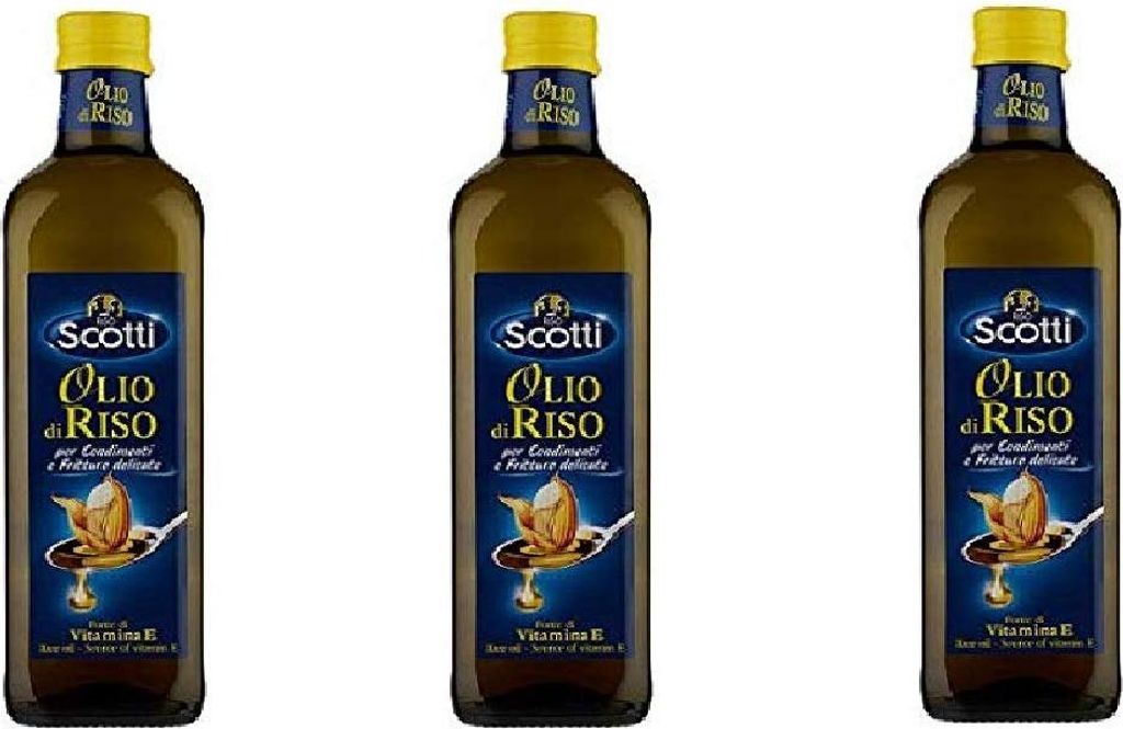 3x Scotti Olio di riso 750 ml öl Reisöl für Gewürze flasche Produktbild 