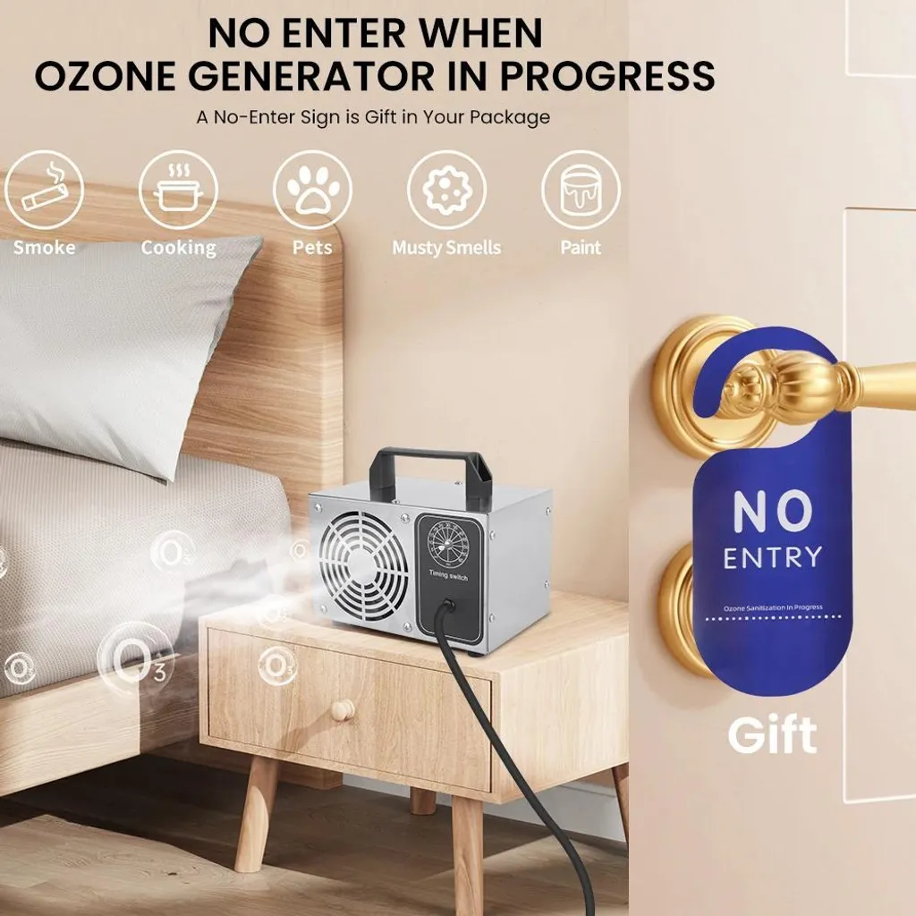 Ozonizzatore Auto e Furgoni 27 g/h - Trattamento Odori Professionale - 5