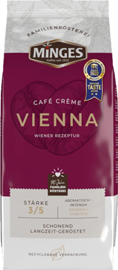 Minges Caffé Crème Kaffeehaus | ganze Bohne | 1000g