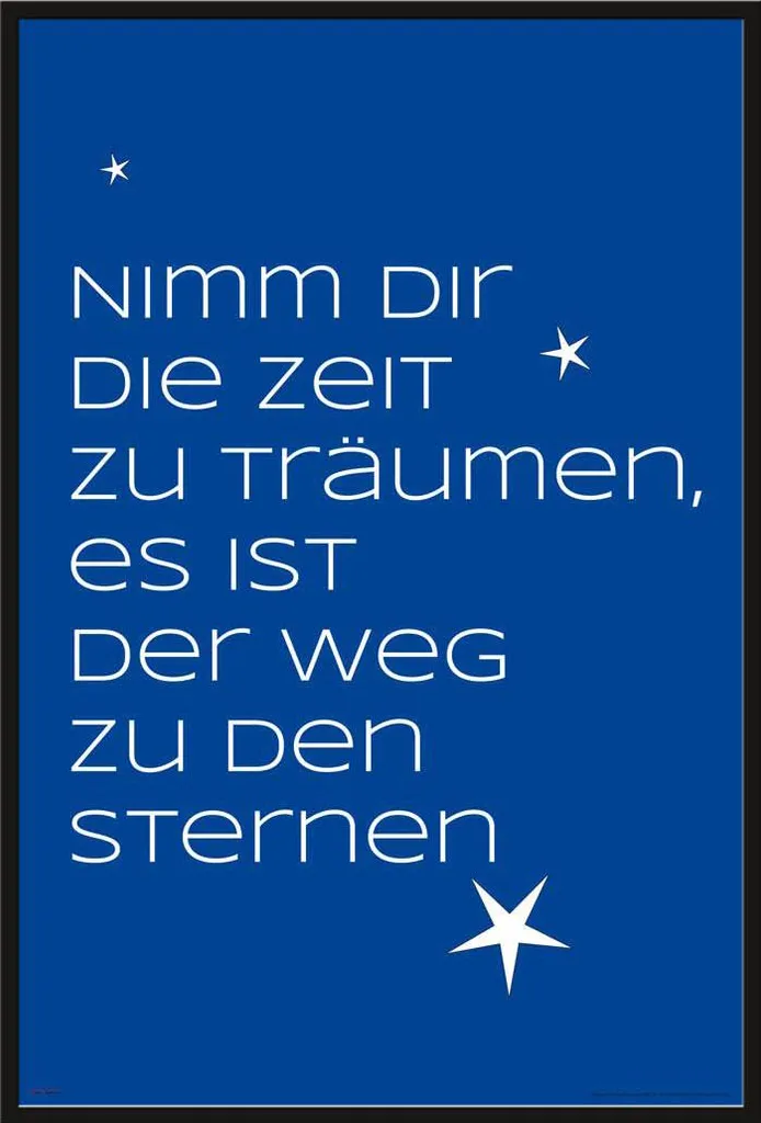 Cadre avec Affiche de Motivation Shinsuke 61x91,5 cm Décoration Murale