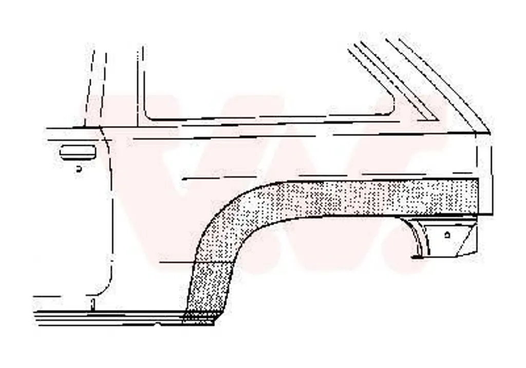 VAN Wezel | pannello laterale (3776145) adatto per Opel