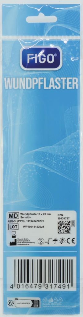 FIGO Wundverband 50x6cm (2x25cm) Pflaster sensitiv Produktbild 
