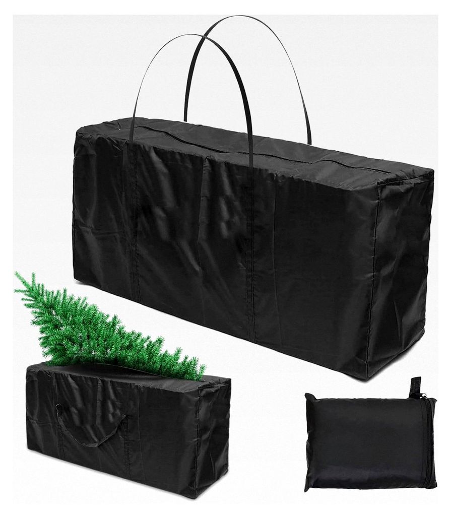Auflagentasche 173x76x51cm 210D Oxford für Gartenauflagen, wasserdichte Schutzhülle mit Tragegriff