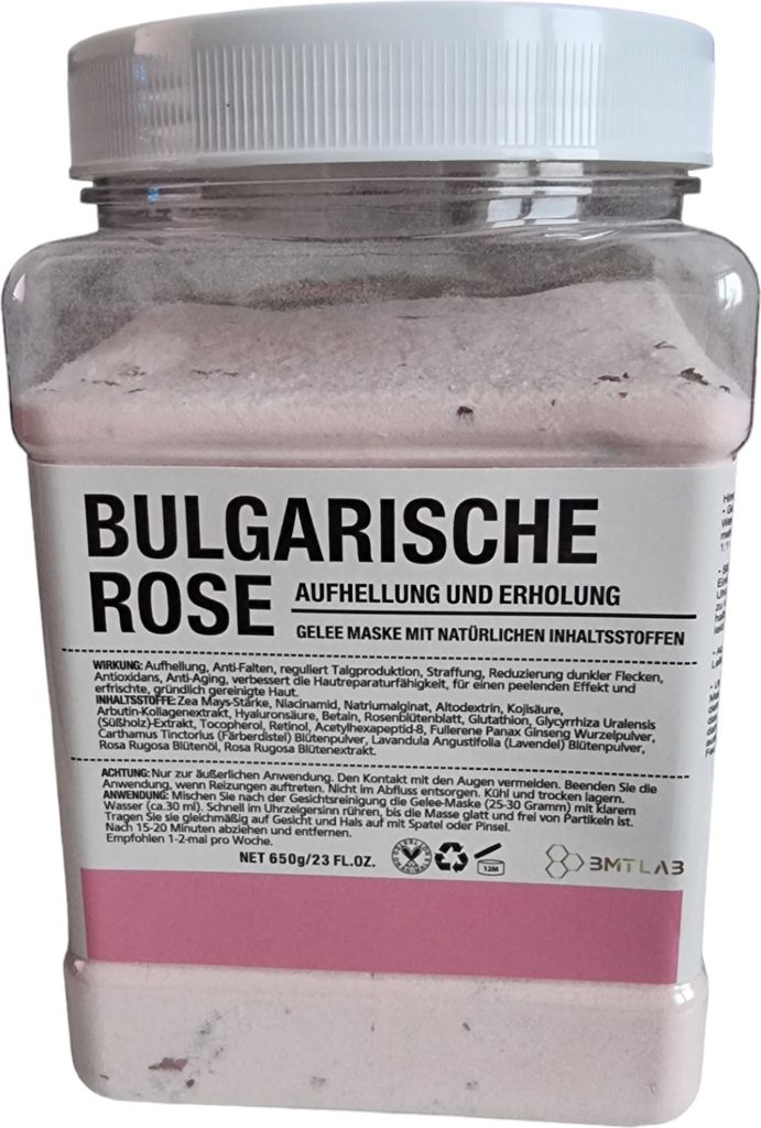 Gelee Maske BULGARISCHE ROSE Gesichtsmaske BMTLAB Jelly Produktbild 