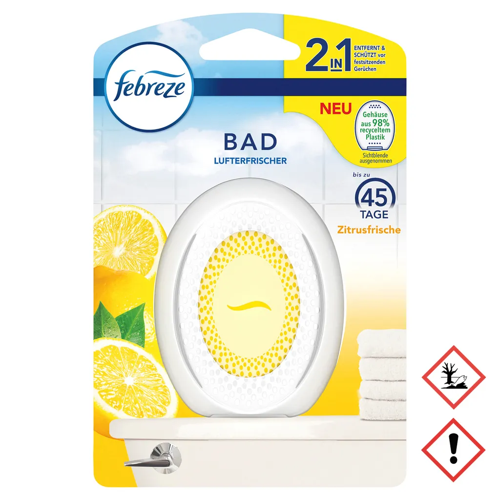 Désodorisant Salle de Bain Febreze Citrus 7,5ml Fraîcheur 50 Jours