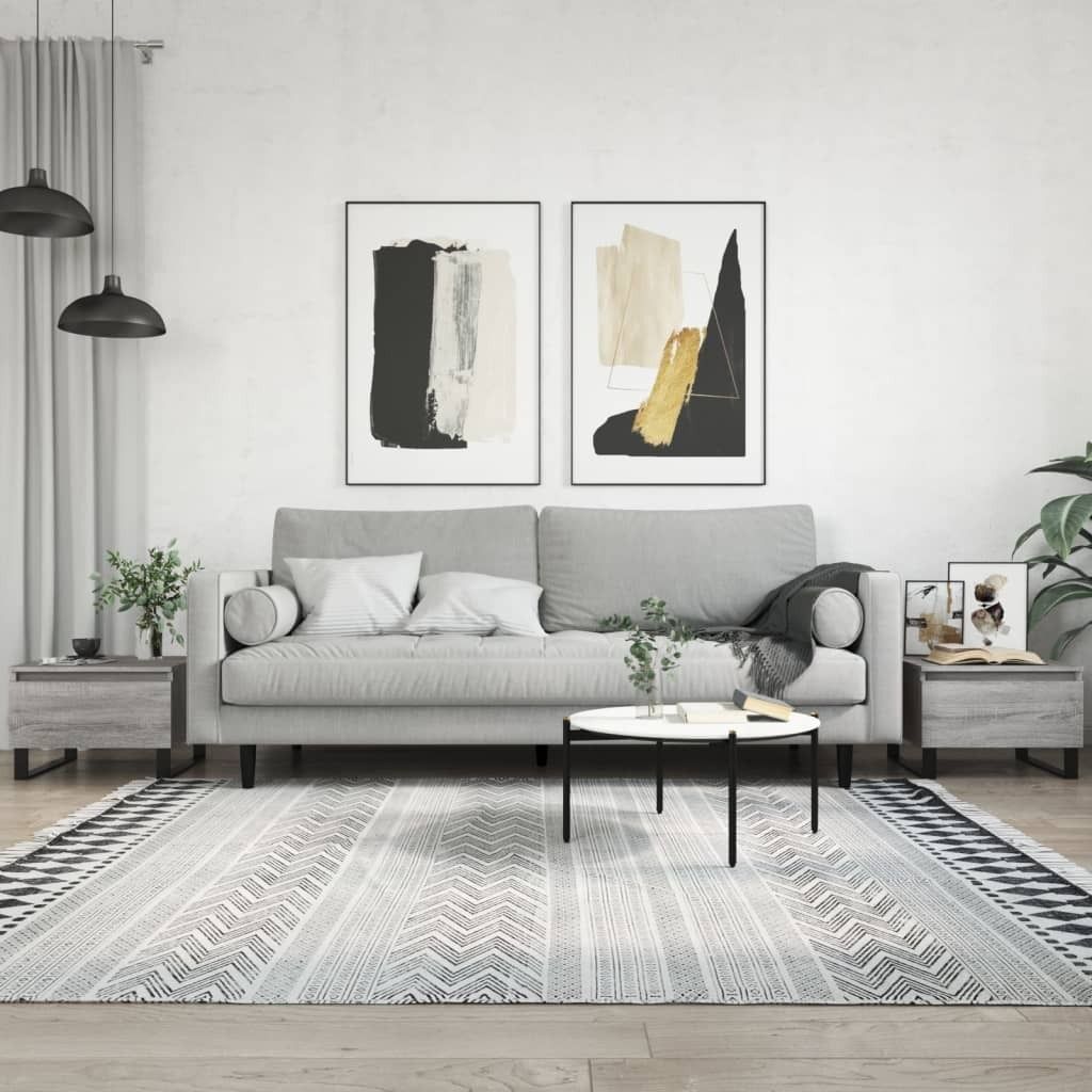 Maison Exclusive - Couchtische 2 Stk. Grau Sonoma 50x46x35 cm Holzwerkstoff
