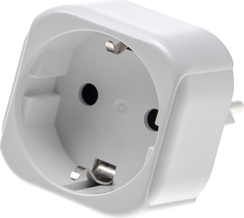 vhbw Reisestecker Adapter Typ J, SN 441011 (Schweizer-Stecker auf Euro-Buchse) - Reiseadapter Weiß / 2500 W