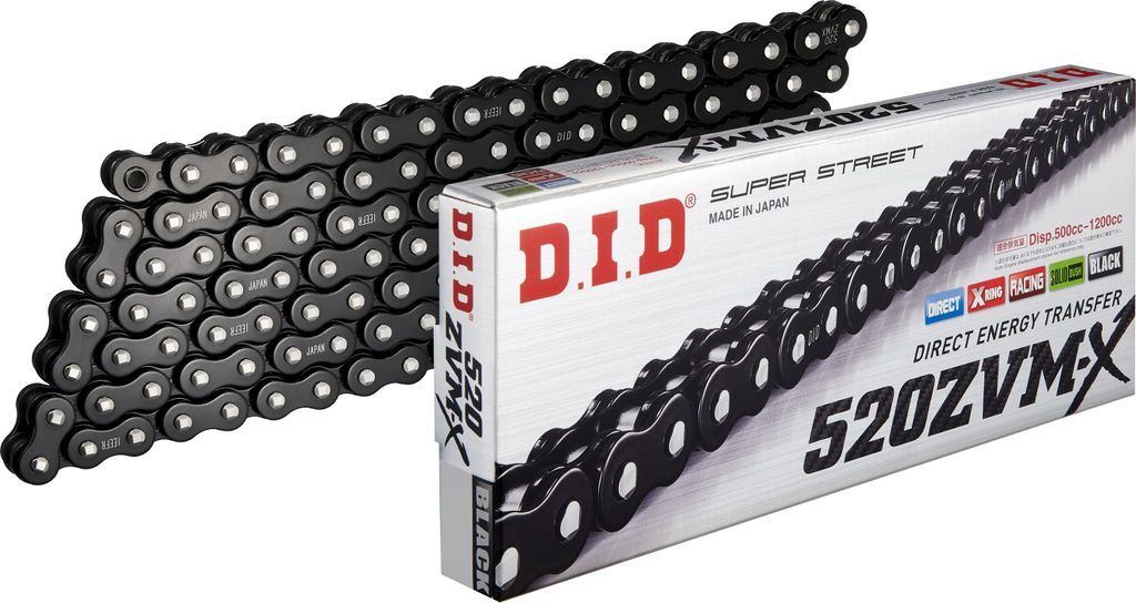 D.i.d-Kette hat 520 ZVMX 110 n Black Raven geöffnet