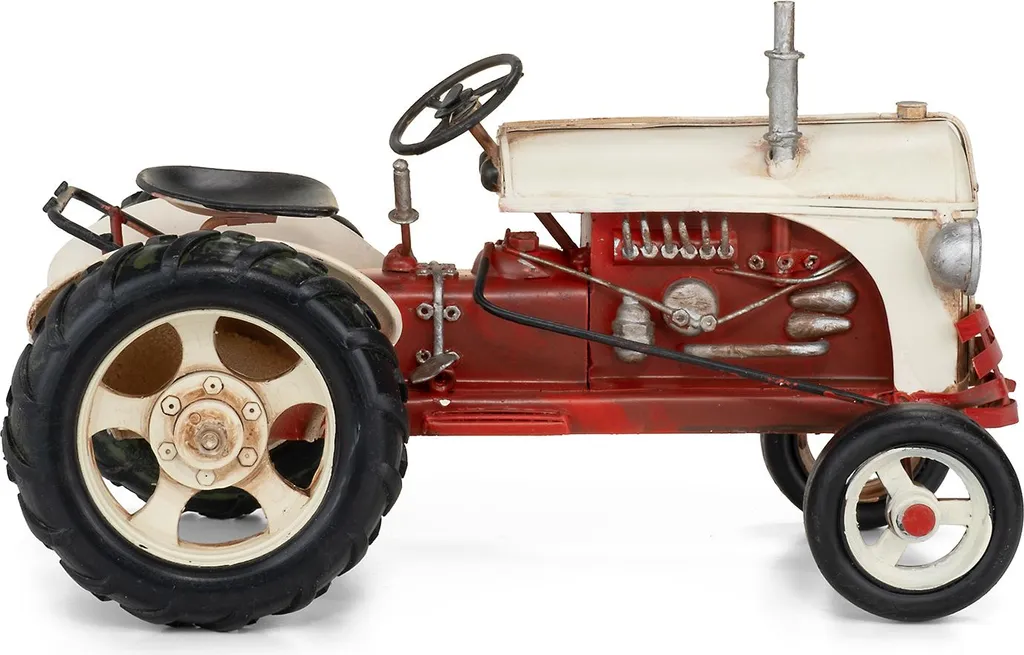 Objet de collection tracteur tôle - Déco rétro pour cadeau original - 9