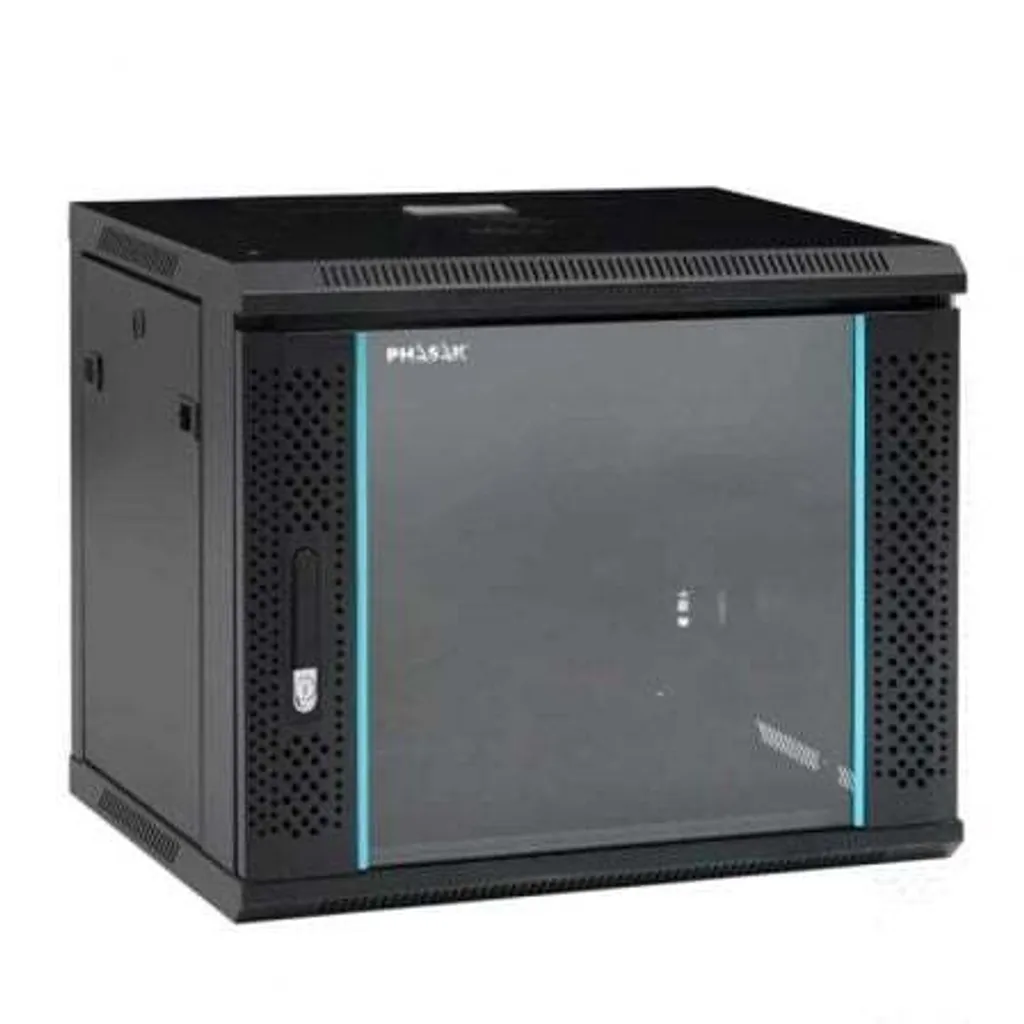 Baie informatique murale 9U Phasak PHO 2109D pour réseau de bureau
