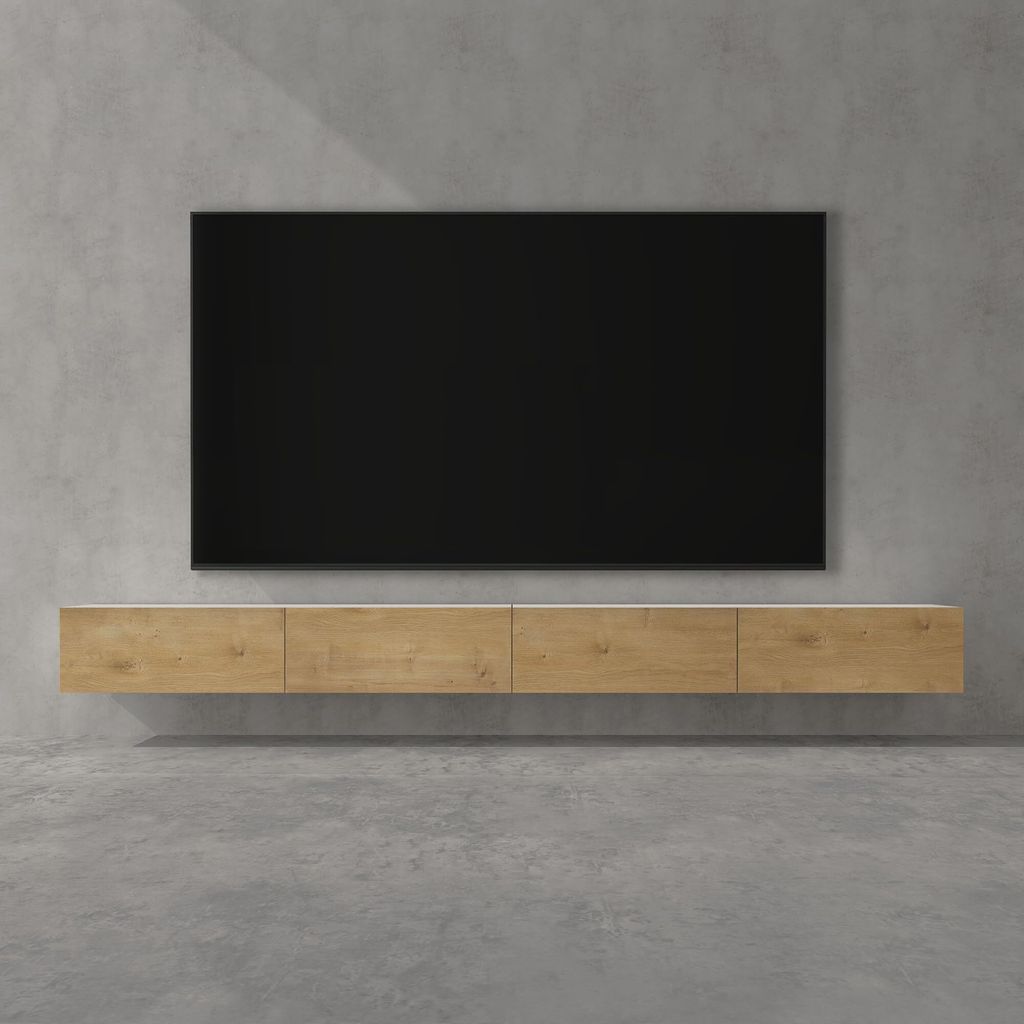 doporro TV Lowboard hängend Fernsehschrank Wohnzimmer | Produktbild 