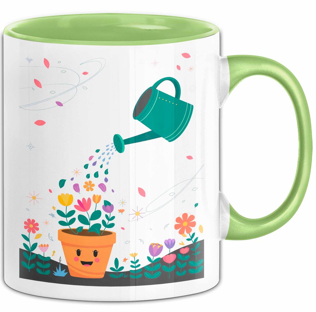 Gärtner Tasse Geschenk Lustige Geschenkidee Spruch Für Pflanzen Liebhaber (Grün)