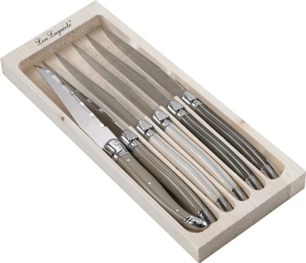 Coltelli Carne Lou Laguiole Tradition | Set 6 Pezzi Microdentati