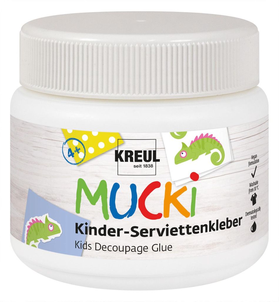 KREUL 24391 - MUCKI Kinder-Serviettenkleber 150 ml - Produktbild 