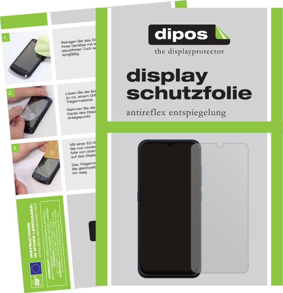 5x Schutzfolie für Hisense U50 matt Displayschutzfolie Folie Display Schutz dipos