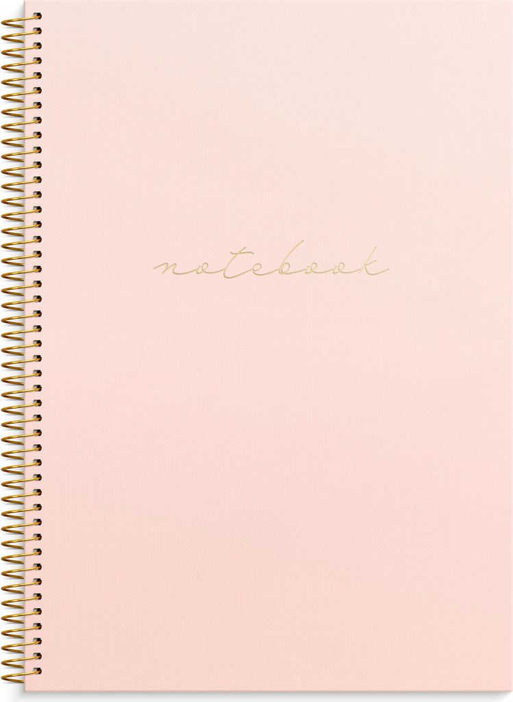 Notizbuch A4 liniert, pink, mit Kartoneinband, Produktbild 