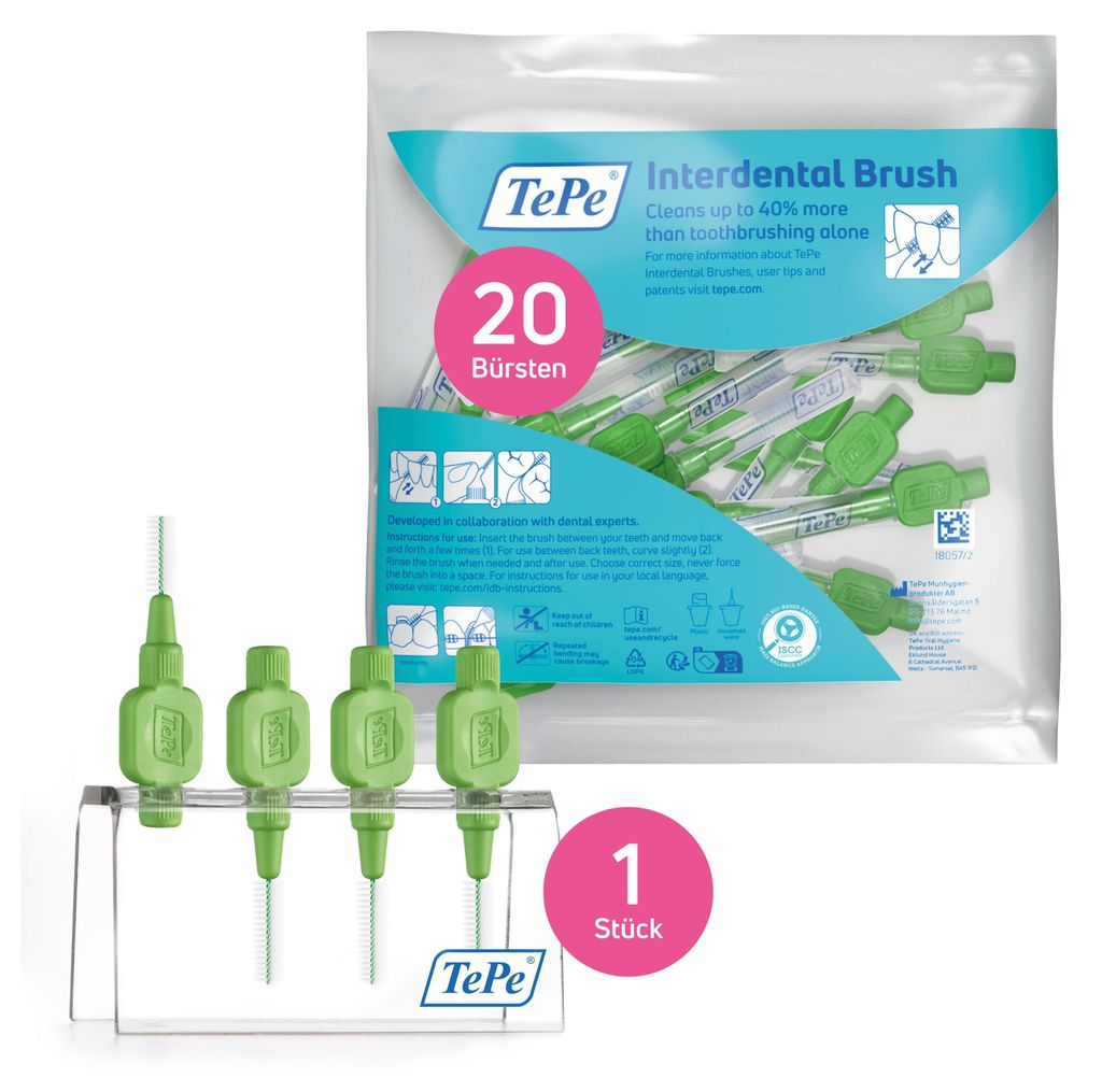 20-Pack TePe Interdentalbürsten Original und 1 Produktbild 