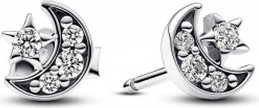 Bijoux d'Oreilles Pandora pour Mariage et Soirée en Argent Véritable