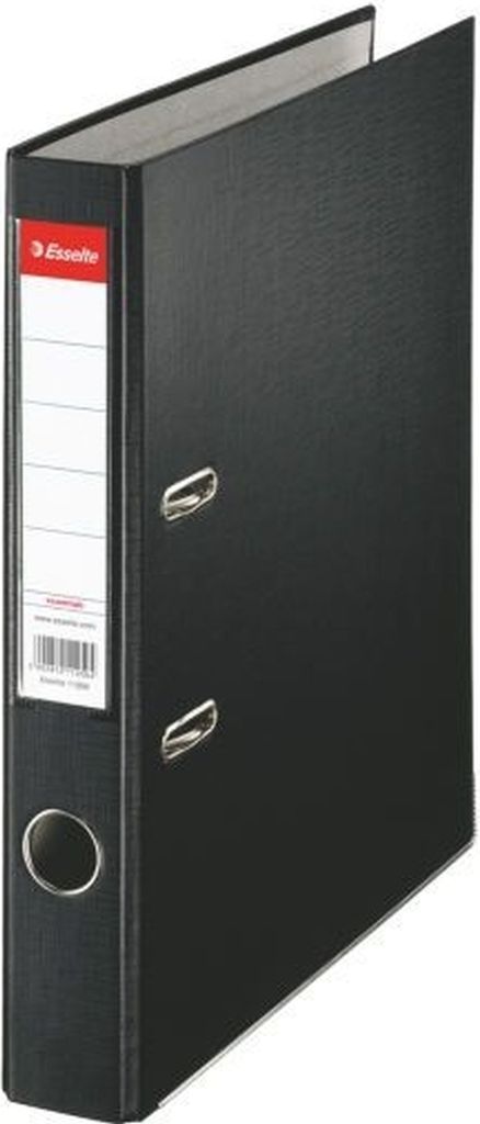 Ordner Plastik Eco mit Schlitzen A4 50mm schwarz Packung mit 25 Stück