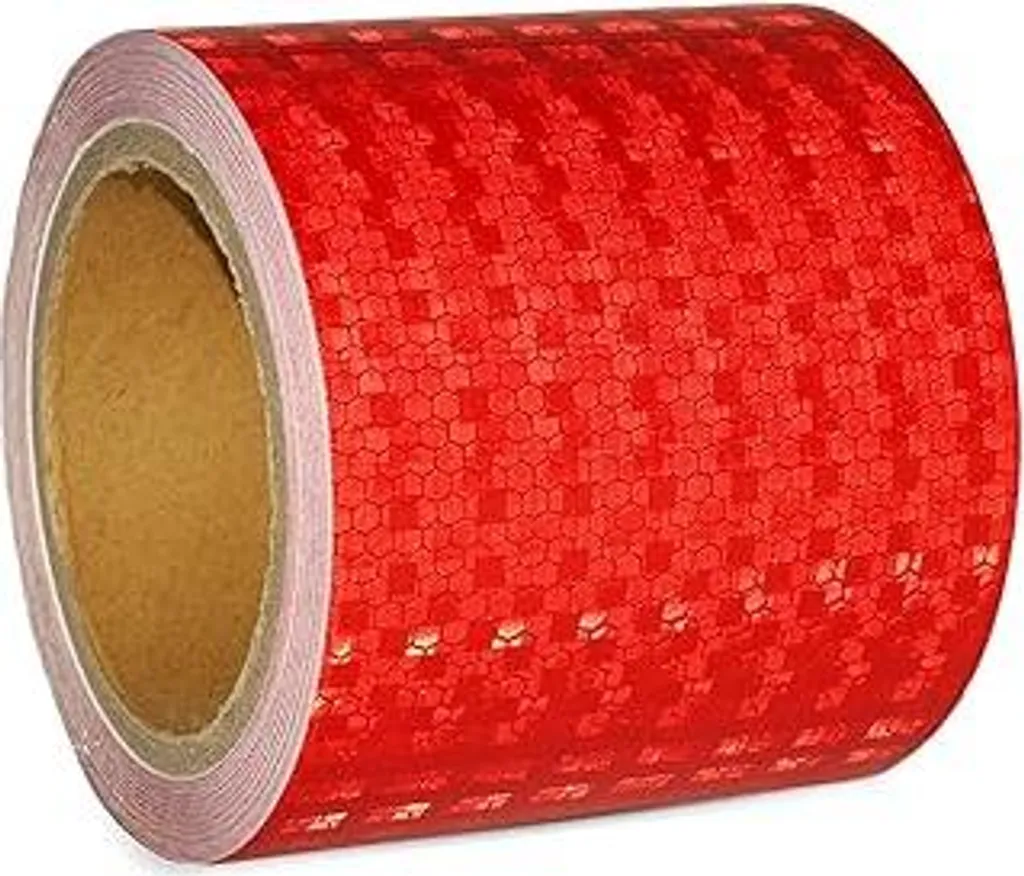 Nastro Segnaletico Autoadesivo Rosso 100mm x 10m - Uso Industriale