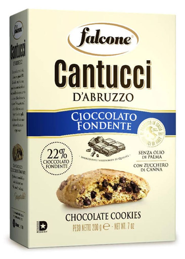 Biscuits aux amandes et chocolat noir, Cantucci d'Abruzzo, Image du produit 